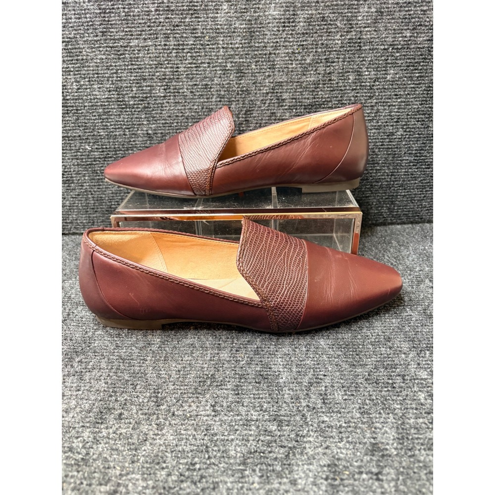 Rockport Total Motion Burgundy Leather Pointed Toe Flats CI7263 Womens 8 M - Picture 7 of 9